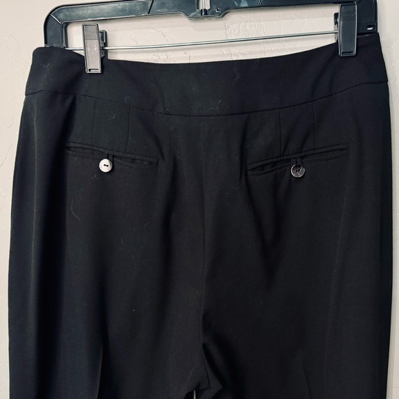 Chico's Black Label Wide Leg Pants Black Size 1/8 MEDIUM Office Career Pants NEW - Picture 5 of 13